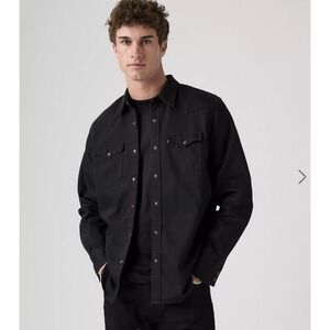Levi's Men’s Black Button-Down Casual Shirt
